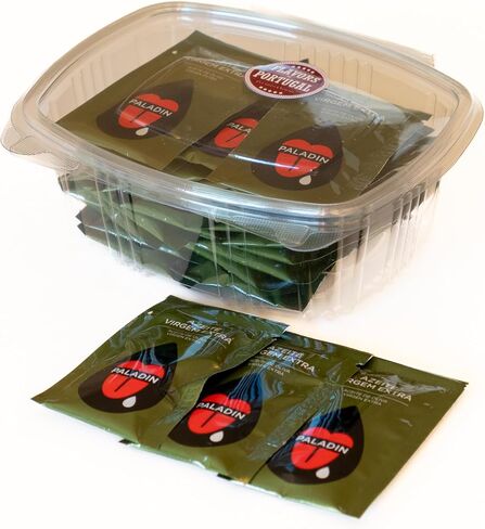 Olive Oil Sachets - 20-Pack, 0.24 fl oz (7ml each) - Premium Extra Virgin Olive Oil - Easy Open, Non-Drip System - Convenient for Travel, Home Cooking & Picnics in Saudi Arabia