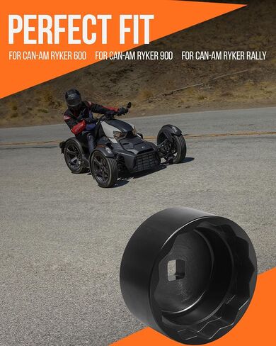 أداة إزالة الجوز العجلة المتوافقة مع Can-Am Ryker 600 900 Rally Accessories Rebalce for Part Number 529036457 (Black) in Kuwait