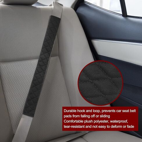 HARFINGTON 2pcs Seatbelt Covers 29.5 Inch Car Seat Belt Pads Cover Auto Seatbelt Strap Shoulder Pad Universal Automotive Seat Belt Cushion Pad for Auto SUV Truck, Purple in Saudi Arabia