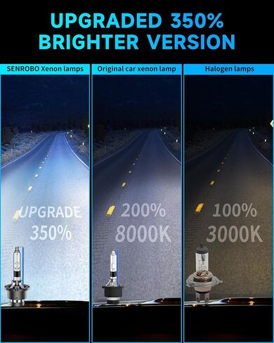 Fit for Toyota Prius 2006 2007 2008 2009 D4R Xenon HID Headlight Bulbs,350% Brightness,High Low Beam Light Bulb,8000K White Blue,Plug and Play,Pack of 2 in Saudi Arabia