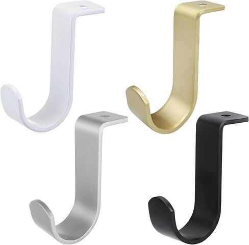 Curtain Rod Brackets for Ceiling-Mounted, Drapery Rod Holder for 1"Diameter Rod, Set of 2,Gold in Saudi Arabia