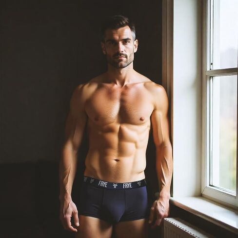 ملخصات ملاكم Frey Mens 4-Pack ، ملخصات SPANDEX-COTTON BOXER مع حزام الشعار ، والقطن الداخلي للرجال. in Kuwait