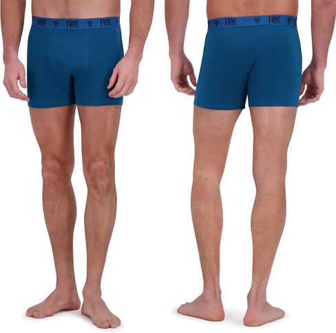 ملخصات ملاكم Frey Mens 4-Pack ، ملخصات SPANDEX-COTTON BOXER مع حزام الشعار ، والقطن الداخلي للرجال. in Kuwait