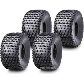 WANDA Set of 4 Sport ATV Tires 22x11-8 22x11x8 4PR Dimple Knobby 10026