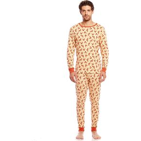 Leveret Mens Pajamas 2 قطعة بيجاماس 100 ٪ القطن مجموعة متنوعة من الأنماط (حجم X-Small-XX-Large)