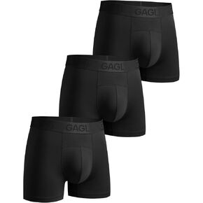 Men's Underwear Boxer Briefs 3 Pack, Soft Comfortable Underwear with ComfortFlex Waistband, Moisture Wicking, 3"