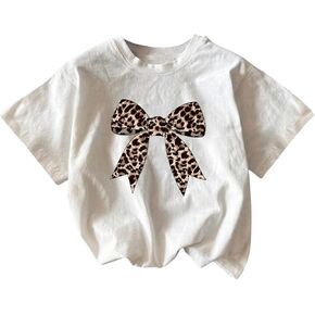Girl's Cute Graphic T Shirts Short Sleeve Crewneck Tees Summer Trendy Preppy Tops Clothes