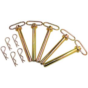 5PCS 251540 Hitch Pin 3/4 Diameter x 6-1/4 Length Compatible with John Deere Ford New Holland Compatible with Massey Ferguson Kubota Case IH Replace 30281E1 HPL05