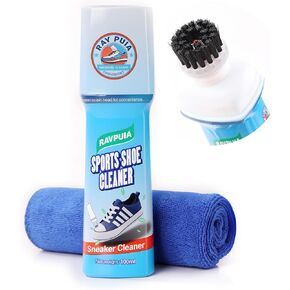 Professional Shoe Cleaner & Sneaker Cleaner Kit - No Water Instant Cleaning for White Shoes, Athletic Shoes, Canvas, Basketball & Tennis Shoes-Travel Ready Stain Remover for All Colors