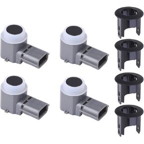 4Pcs Car Bumper PDC Parking Assist Sensor Fit for Q50 Q60 Q70 2.0L/3.0L 2014-2020, for 2015-2018 Nissan Maxima Titan Pathfinder Armada Front Rear Bumper Reverse Aid Sensor 28438-5ZA3B 28533-3SH0A