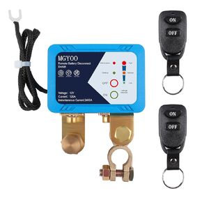 Kill Switch 12V 500A Remote Battery Disconnect Switch Anti-Theft Auto Battery Shut/Cut Off Switch for Car RV ATV Truck Boat