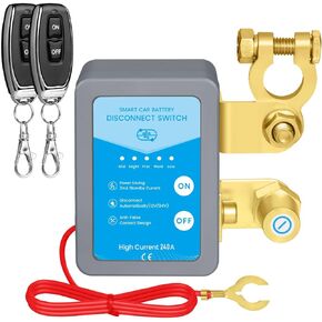مفتاح قتل للسيارة ، 12V 240A بطارية عن بعد مفتاح مفتاح الجهد الذكي ، مفاتيح قتل السيارة المضادة للسرقة ، منع تصريف البطارية ، مفتاح قتل البطارية عن بُعد للسيارة ، شاحنة ، RV NS Blue in Kuwait