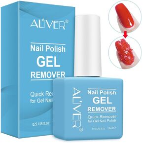 Gel Nail Polish Remover, Gel Remover for Nails in 3-5 Minutes, Easily & Quickly Remove Gel Nail Polish, No Need for Foil, Soaking or Wrapping, Protect Your Nails-15 ml in Kuwait