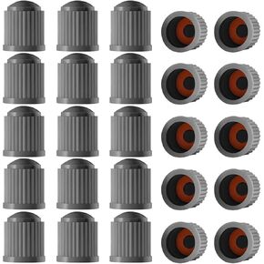 Tire Valve Dust Covers, Automotive Tire Valve Stem Caps with O Rubber Ring, Car Air Caps Stem Covers, Universal Plastic Tire Caps for Bicycles, Cars, Trucks and Motorcycles (Black, 8PCS) in Saudi Arabia