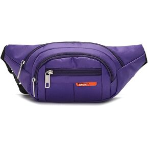 Bumbags المقاومة للماء ، وخصر كبير من الجيوب 4 جيوب للنساء الرجال الأطفال الفتيات الخصر حقيبة للركض في الهواء الطلق المشي لمسافات طويلة للكلاب المشي الرياضة تجريب السفر محافظ السفر غير الرسمية (الأسود)