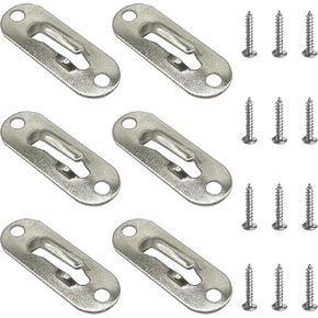 Curtain Rod Bracket,Curtain Rod Holder with Screw Pack (for 5/16" Curtain Rod), 4PCS, Nickel