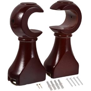 2pcs ستارة قضبان قضيب أقواس لقضبان الستار ملابس شماعات الوقوف قسوة القضيب بديل الستار قضيب السنانير الحامل قضيب القضيب السنانير الشقوق