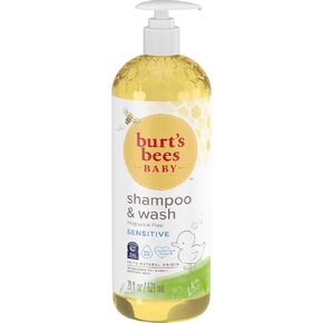 Burt's Bees Baby Sensitive Shampoo & Wash, Tear Free Non Irritating Soap, Gentle Plant Based Formula, Pediatrician Tested, Fragrance Free -21 oz in Saudi Arabia