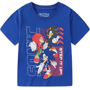 SEGA Sonic The Hedgehog Boys Short Sleeve T-Shirt for Big Kids
