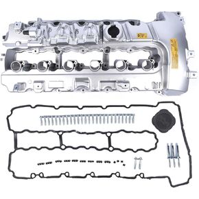 Upgraded Aluminum Valve Cover with Oil Cap Replacement for BMW N54 3.0L – Fits 135i 335i 535i 740i 740Li M2 M235i M240i X6 Z4 (Replaces OEM 264-936, 11127565284, 11127565286) Mixizap