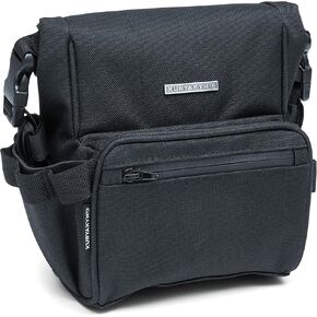Kuryakyn 5219 Barrio Motorcycle Travel Luggage: Weather Resistant Roll Top Storage Bag with Bar Straps, Black
