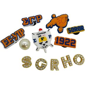 Sigma Gamma Rho SGRHO Greater Service Greater Progress HBCU Sorority Soror Shoe Charms