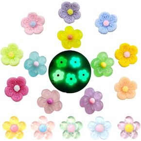 cartoon 3d stereo resin flowers shoe decoration charms for croc clog for adult, accessories for party favor