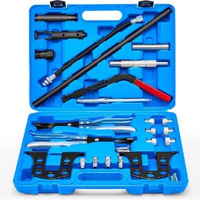 مجموعة ضاغط صمامات الربيع ، مزيل ربيع المحرك الشامل للمحرك والمثبت لمحركات OHV OHC ، متوافقة مع محركات صمام 8 مم و 16 مم و 24 ملم