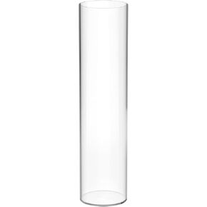 Tall Vases for Centerpieces, Clear Acrylic Cylinder Vase, 4" W x 16" H Round Vase, Decorative Centerpieces Flower Vases for Wedding, Home
