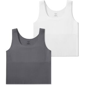 Salia Girl Training Starter Bras for Kids 7-12 Seamless Bras Tank Sports Bra 8-10 No Pads ، طبقة مزدوجة على الصدر