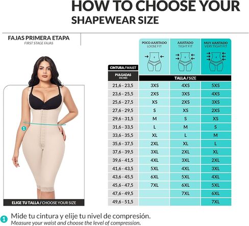 Forma tu Cuerpo Knee Lenght Shapear ، Faja Faja ، Podyshapers for Women ، Faja comple in Kuwait