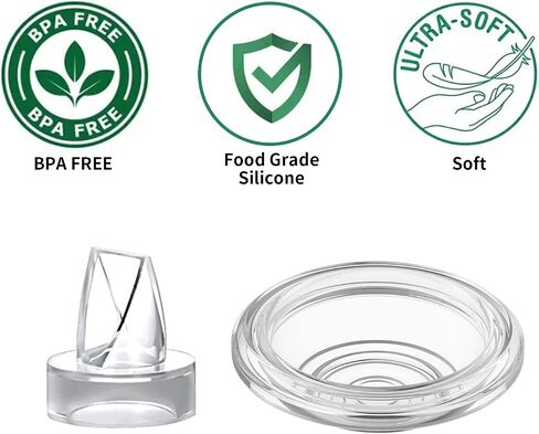 TOVVILD 22mm Breast Pump Parts, Double Bottles Backflow Protector, Compatible with TOVVILD Breast Pump, Spectra Breast Pump Accessories Replacement in Saudi Arabia