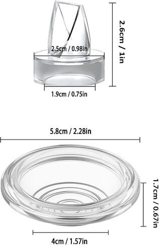 TOVVILD 22mm Breast Pump Parts, Double Bottles Backflow Protector, Compatible with TOVVILD Breast Pump, Spectra Breast Pump Accessories Replacement in Saudi Arabia
