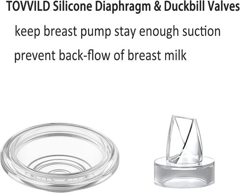 TOVVILD 22mm Breast Pump Parts, Double Bottles Backflow Protector, Compatible with TOVVILD Breast Pump, Spectra Breast Pump Accessories Replacement in Saudi Arabia
