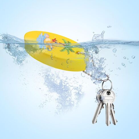 4pcs Floating Keychains for Boating, Fishing, Surfing & Water Sports, Bright PU Floating Key Ring Boat Keyring in Saudi Arabia