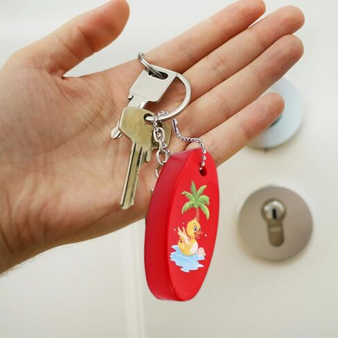4pcs Floating Keychains for Boating, Fishing, Surfing & Water Sports, Bright PU Floating Key Ring Boat Keyring in Saudi Arabia