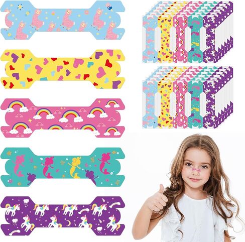 30 Pack Small Size Kids Nasal Strips 1.73 * 0.55'' Kids Nose Strips Kids Breathing Strips Snoring Strips Breathing Nasal Strip for Snoring Nose Tape Sleeping Nasal Strips in Saudi Arabia