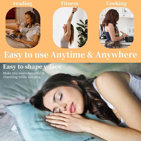 Reusable V-Line Mask, Chin Strap For Sleeping【Lifting Effect】【Skin Friendly】【Easy To Use】Double Chin Reducer, Jawline Shaper For Women, Blue in Saudi Arabia