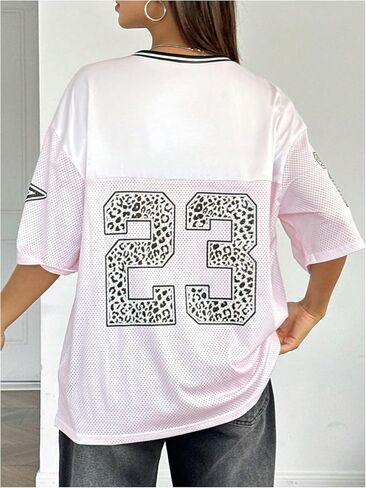 Gorglitter Girl's Letwore Bow Print Contraving Trim Tops v Vic in Saudi Arabia