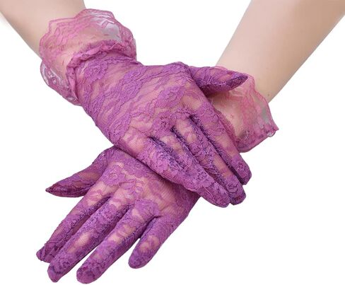 Lace Gloves Women Tea Party Elegant Short Vintage Summer Glove for Dressy Women Wedding Party in Kuwait