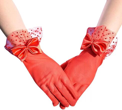 Lace Gloves Women Tea Party Elegant Short Vintage Summer Glove for Dressy Women Wedding Party in Kuwait