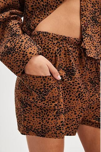 LILTWIST Womens Checkered Stripe Pajama Sets Long Sleeve Shirt Shorts Pjs 2 Piece Button Down Floral Print Lounge Sleepwear in Saudi Arabia