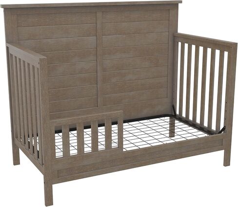 Little Seeds Finch Toddler Rail, Conversion Kit for Crib, Rustic Coffee in Saudi Arabia