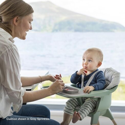 وسادة Stokke Clikk، دوائر متعددة - متوافقة مع كرسي Stokke Clikk العالي - توفر الدعم للأطفال - مصنوعة من القطن العضوي - قابلة للعكس ويمكن غسلها في الغسالة - مناسبة للأعمار من 6 إلى 36 شهرًا in Kuwait
