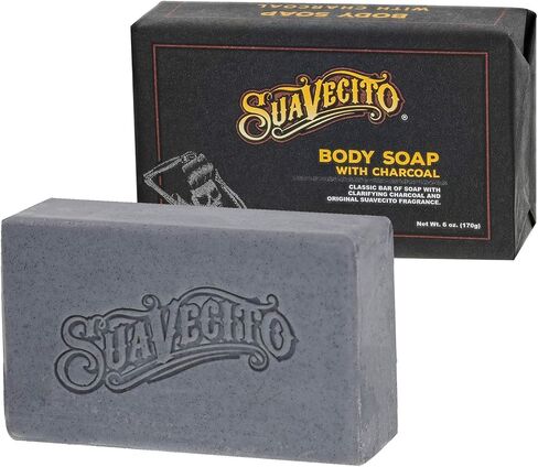 ألواح صابون للجسم واليدين من Suavecito، عطر رجالي أصلي مرطب بالفحم، 6 أونصة، 3 عبوات in Kuwait