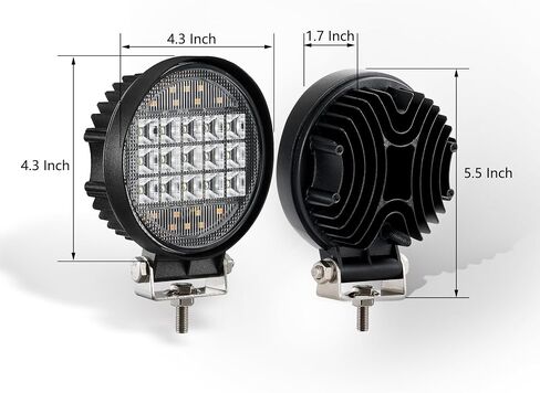 جراب خفيف مستدير LED مع Amber DRL-4 بوصة 12V مقاوم للماء ، حزمة الفيضان مساعدين على الطرق in Saudi Arabia