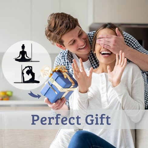 Yoga Pose Metal Decorative Bookends, Yoga Decor, Yoga Gifts for Women for Home, Bedroom, Bookshelf, Office Decor, Living Room Decor(Black) in Kuwait