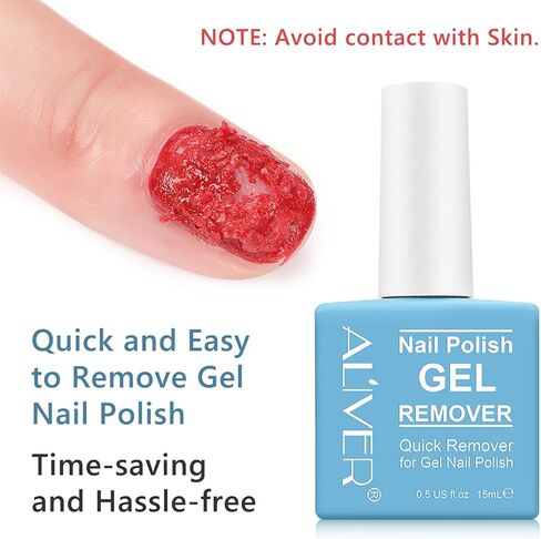 Gel Nail Polish Remover, Gel Remover for Nails in 3-5 Minutes, Easily & Quickly Remove Gel Nail Polish, No Need for Foil, Soaking or Wrapping, Protect Your Nails-15 ml in Kuwait
