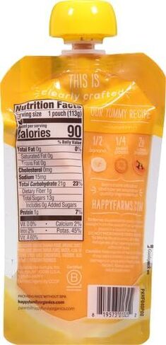Happy Baby Organic Baby Food, Bananas, Sweet Potatoes & Papayas, 4 Oz in Saudi Arabia
