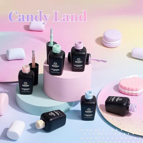 Beetles Gel Nail Polish,6 Colors Pearl Gel Nail Polish Shimmer Mermaid Gel Polish White Pink Blue Glitter Nail Polish Shell Swirl Thread Effect Soak Off UV LED Gel for Salon Home DIY Manicure in Saudi Arabia